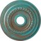 Ekena Millwork Oldham Ceiling Medallion (Fits Canopies up to 8 5/8"), 18"OD x 3 3/8"ID x 7/8"P, Copper Green Patina CM18OL1CGS - alternate 1